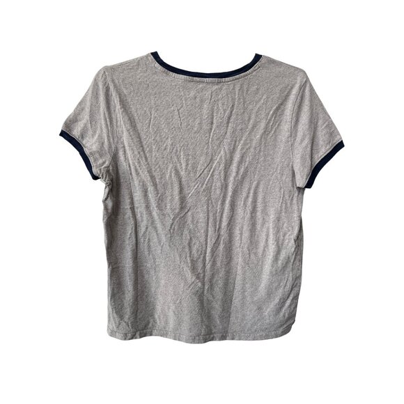 Volcom Graphic Tee Size Medium California Bear Ringer T Shirt Gray Navy Cotton - Picture 2 of 8